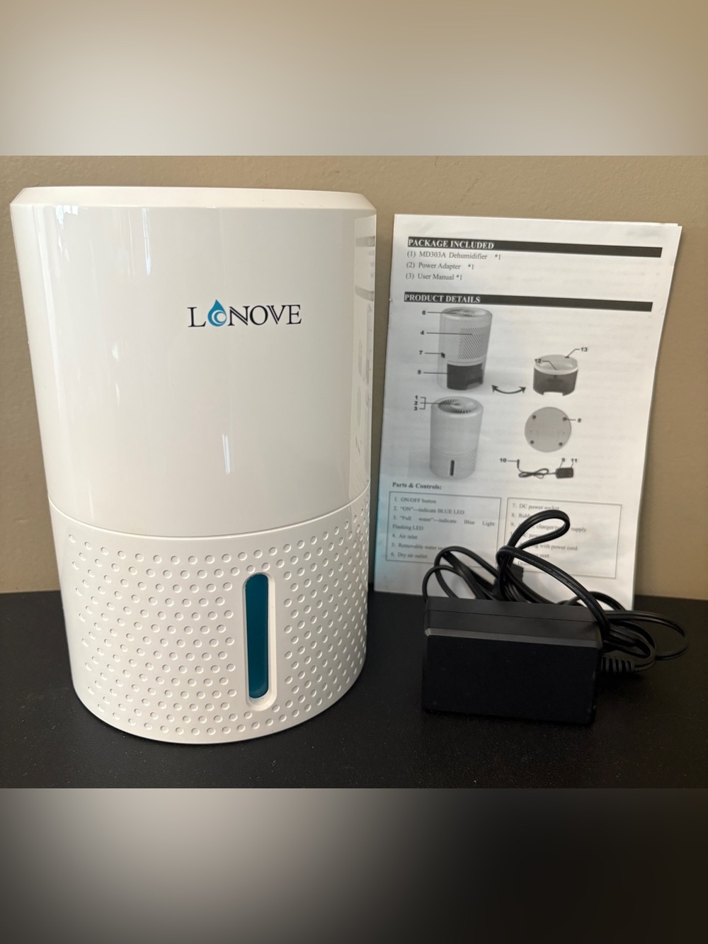 Dehumidifiers 34oz Small for Home Bedroom Bathroom Basement Closet RV, 220 Sq ft